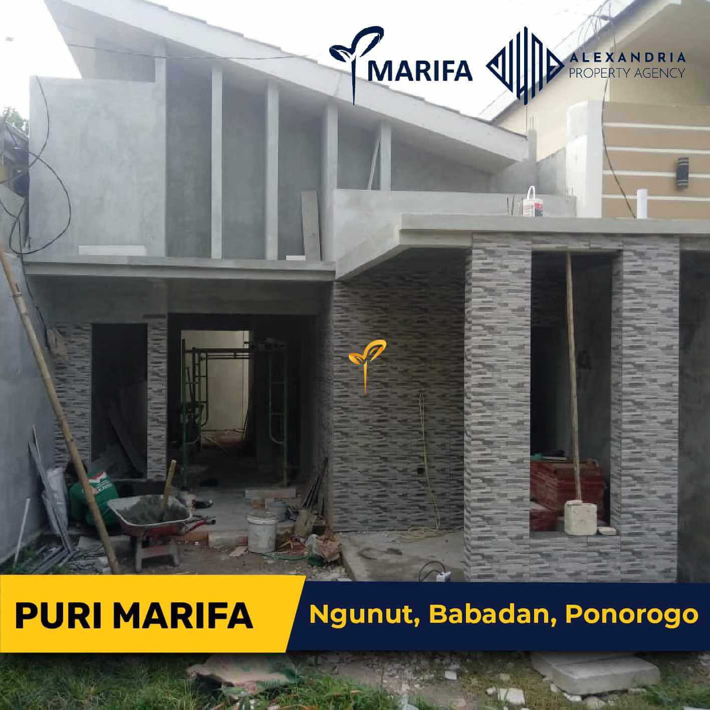 Progres Pembangunan Unit 1 di Perumahan Ponorogo Puri Marifa Perumahan Syariah 1 April 2021.1-min