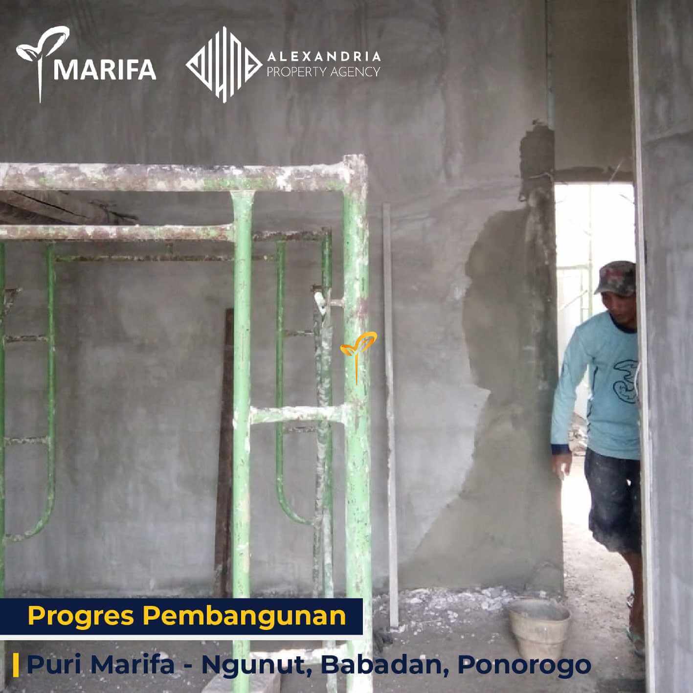 Progres Pembangunan Unit 6 di Perumahan Ponorogo Puri Marifa Perumahan Syariah 1 April 2021.2-min